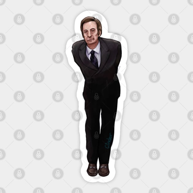 Saul Goodman Anime Girl Pose Better Call Saul Sticker TeePublic
